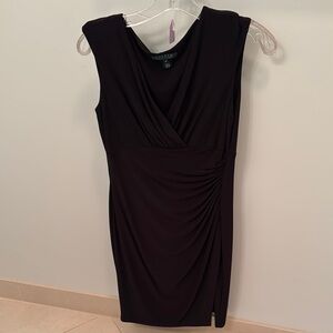 Bundle for $7: Lauren Ralph Lauren Black Ruched Sheath Midi Dress